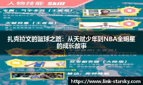 扎克拉文的篮球之路：从天赋少年到NBA全明星的成长故事